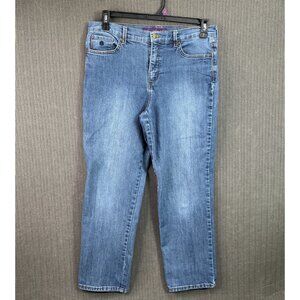 Gloria Vanderbilt Womens Size 10 Blue Classic Fit Tapered Leg Denim Jeans
